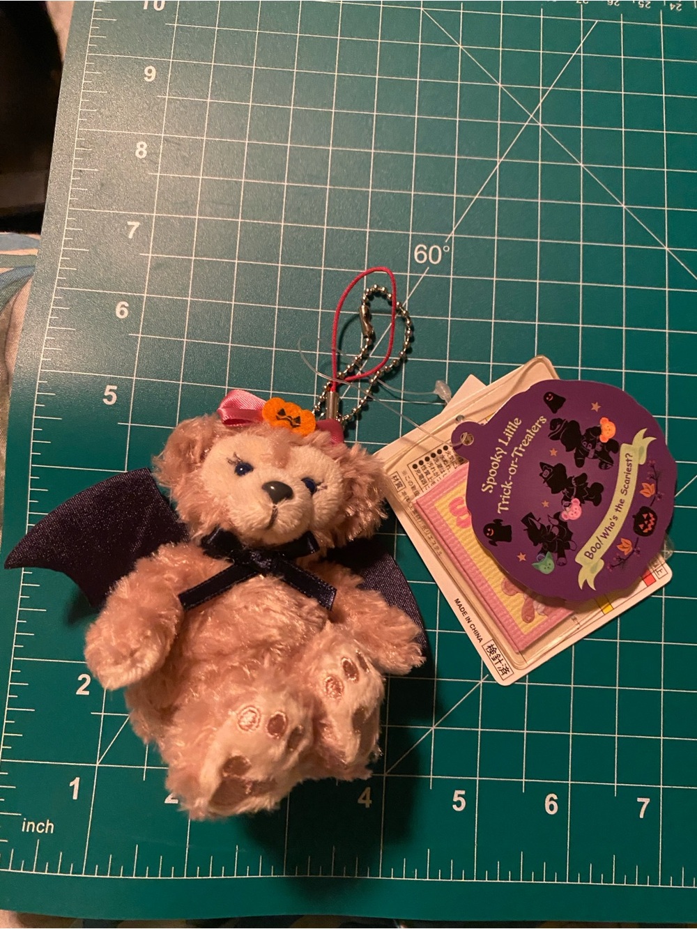 Shellie May Dracula The Disney Bear Tokyo Disney Keychain Plush 3.5" New - Picture 2 of 6